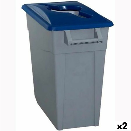 Recycling Waste Bin Denox 65 L Blue (2 Units) by Denox, Waste and recycling - Ref: S2226328, Price: 58,29 €, Discount: %