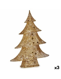 Christmas Tree Tower Star Golden Metal Plastic 39 x 186 x 39 cm (4 Units) | Tienda24 Tienda24.eu