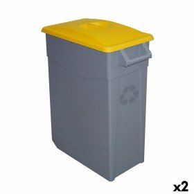 Caixote de Lixo para Reciclagem Denox 65 L Amarelo (2 Unidades) de Denox, Lixo e reciclagem - Ref: S2226336, Preço: 58,29 €, ...