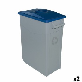 Cubo de Basura para Reciclaje Denox 65 L Azul (2 Unidades) de Denox, Basura y reciclaje - Ref: S2226337, Precio: 58,29 €, Des...