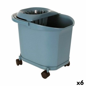 Secchio per Pavimenti 16 L Azzurro (6 Unità) di BigBuy Cleaning, Prodotti per la pulizia - Rif: S2226345, Prezzo: 54,17 €, Sc...