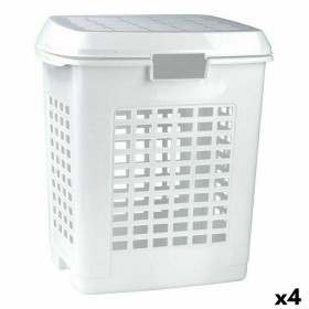 Korb für schmutzige Wäsche Weiß 50 L (4 Stück) von BigBuy Home, Wäschekörbe - Ref: S2226349, Preis: 31,22 €, Rabatt: %