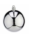 Set of Christmas balls Silver Plastic Ø 7 cm (12 Units) | Tienda24 Tienda24.eu