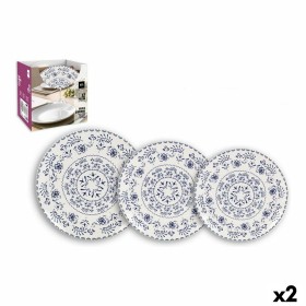 Assietes Inde Blur Grès (2 Unités) (12 pcs) de Inde, Services complets - Réf : S2226362, Prix : 56,79 €, Remise : %