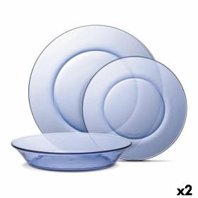 Dinnerware Set Duralex Lys Blue 12 Pieces (2 Units) by Duralex, Combination Sets - Ref: S2226386, Price: 42,27 €, Discount: %