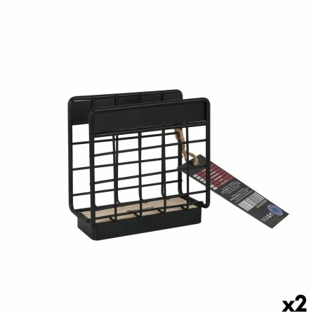 Napkin holder Percutti (2 Units) Black by Percutti, Shelves and supports - Ref: S2226431, Price: 6,61 €, Discount: %