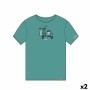 Unisex Short Sleeve T-Shirt Cállate la Boca Turquoise Sidecar M (2 Units) by Cállate la Boca, T-Shirts - Ref: S2226445, Price...