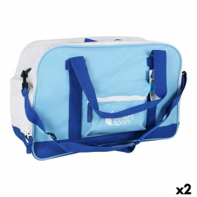 Borsa Sportiva con Portascarpe LongFit Care Azzurro/Bianco (2 Unità) di LongFit Care, Borse sport - Rif: S2226451, Prezzo: 19...