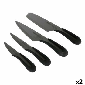 Conjunto de Facas Santa Clara Cerâmica 4 Peças Preto 17 cm 17 (2 Unidades) de Santa Clara, Jogos de facas de cozinha - Ref: S...