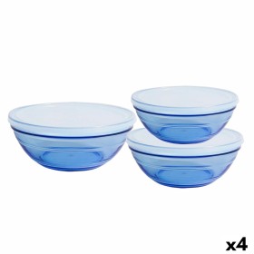 Conjunto de Tigelas Duralex Azul Com tampa 3 Peças (4 Unidades) de Duralex, Travessas e taças - Ref: S2226515, Preço: 36,76 €...