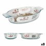 Kochschüssel Quttin VEN8435476251502 Oval Glas 400 ml 20 x 11,5 x 4 cm (8 Stück) (20 x 11,5 cm) von Quttin, Teller und Schüss...