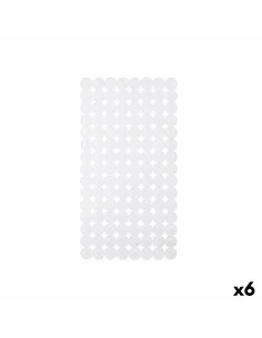 Non-slip Shower Mat Grey PVC 54 x 54 x 1 cm (6 Units) | Tienda24 Tienda24.eu