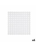 Tapete Antiderrapante para Duche Branco PVC 68 x 36 x 1 cm (6 Unidades) | Tienda24 Tienda24.eu