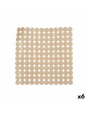 Tapis de Douche Antidérapant Beige PVC 54 x 54 x 1 cm (6 Unités) | Tienda24 Tienda24.eu