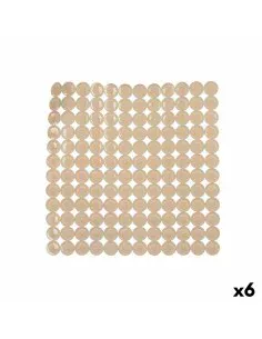 Rutschfeste Duschmatte Beige PVC 53 x 52,5 x 1 cm (6 Stück) | Tienda24 Tienda24.eu