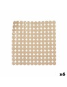 Rutschfeste Duschmatte Beige PVC 54 x 54 x 1 cm (6 Stück) | Tienda24 Tienda24.eu