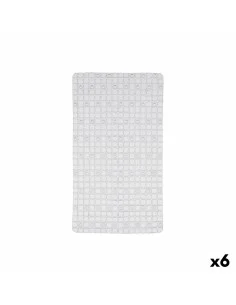 Non-slip Shower Mat Grey PVC 68 x 36 x 1 cm (6 Units) | Tienda24 Tienda24.eu