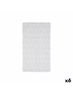 Alfombrilla Antideslizante para Ducha Blanco PVC 68 x 36 x 1 cm (6 Unidades) | Tienda24 Tienda24.eu