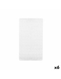 Tapis de Douche Antidérapant Carreaux Blanc PVC 67,7 x 38,5 x 0,7 cm (6 Unités) | Tienda24 Tienda24.eu