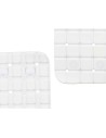 Tapis de Douche Antidérapant Carreaux Blanc PVC 67,7 x 38,5 x 0,7 cm (6 Unités) | Tienda24 Tienda24.eu