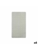 Non-slip Shower Mat Frames Grey PVC 67,7 x 38,5 x 0,7 cm (6 Units) | Tienda24 Tienda24.eu