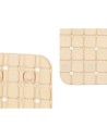 Non-slip Shower Mat Frames Beige PVC 67,7 x 38,5 x 0,7 cm (6 Units) | Tienda24 Tienda24.eu