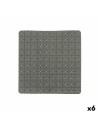 Tapis de Douche Antidérapant Carreaux Gris PVC 50,3 x 50,3 x 0,7 cm (6 Unités) | Tienda24 Tienda24.eu