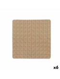 Rutschfeste Duschmatte Bilder Beige PVC 50,3 x 50,3 x 0,7 cm (6 Stück) | Tienda24 Tienda24.eu