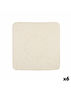 Non-slip Shower Mat 5five White PVC (55 x 55 cm) | Tienda24 Tienda24.eu