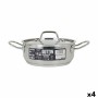 Casserole with lid Quttin Hotel Steel ø 20 x 8 cm (4 Units) | Tienda24 - Global Online Shop Tienda24.eu