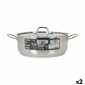 Caçarola com Tampa Quttin Hotel Aço ø 32 x 12 cm (2 Unidades) de Quttin, Caçarolas - Ref: S2226797, Preço: 64,03 €, Desconto: %