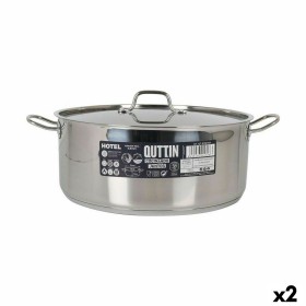 Caçarola com Tampa Quttin Hotel Aço ø 34 x 13 cm (2 Unidades) de Quttin, Caçarolas - Ref: S2226798, Preço: 74,50 €, Desconto: %