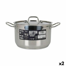 Marmite avec couvercle Quttin Hotel Acier ø 24 x 15 cm (2 Unités) de Quttin, Braisières - Réf : S2226802, Prix : 45,02 €, Rem...