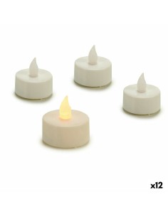 Set di Candele LED Bianco 4 x 4 x 3,7 cm (12 Unità) da Gift Decor, Candele a LED - Ref: S3628358, Precio: €12.75, Descuento: %