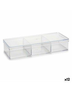 Secchio organizzatore Trasparente Plastica 20 x 3,5 x 7 cm (12 Unità) da Berilo, Organizer per cosmetici - Ref: S3628367, Pre...