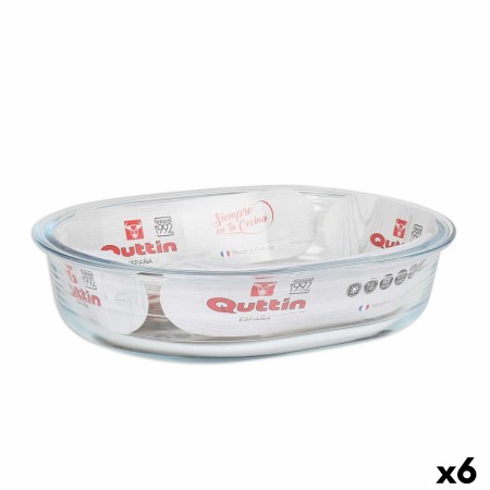 Plat de Four Quttin  verre Oblongue 1,5 L 23,7 x 18,8 cm (6 Unités) | Tienda24 - Global Online Shop Tienda24.eu