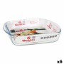 Bandeja para Horno Quttin 63081 1,6 L Vidrio 25 x 21,9 x 5 cm (6 Unidades) | Tienda24 - Global Online Shop Tienda24.eu