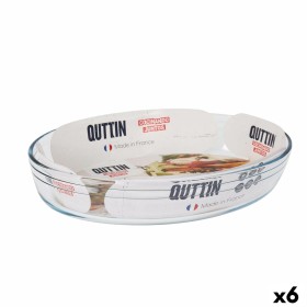 Pirofila da Forno Quttin Trasparente Vetro Ovale 3,4 L 35,1 x 24,1 x 6,5 cm (6 Unità) di Quttin, Rostiere - Rif: S2226856, Pr...