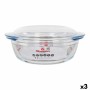 Casserole with lid Quttin Glass 2,2 + 0,8 L (3 Units) by Quttin, Casserole Dishes - Ref: S2226860, Price: 27,72 €, Discount: %