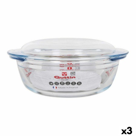 Cacerola Con Tapa Quttin Vidrio 2,2 + 0,8 L (3 Unidades) de Quttin, Cacerolas - Ref: S2226860, Precio: 27,72 €, Descuento: %