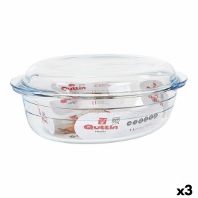 Casserole with lid Quttin 63095 Glass 33 x 20 x 13 cm (3L + 1L) by Quttin, Casserole Dishes - Ref: S2226861, Price: 31,06 €, ...