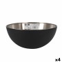 Salad Bowl Quttin Black Silver 29 x 12 cm Steel (4 Units) by Quttin, Bowls and large cups - Ref: S2226911, Price: 26,56 €, Di...