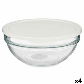Round Lunch Box with Lid Chefs White 1,135 L 17,2 x 7,6 x 17,2