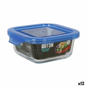 Fiambrera Quttin Azul 12 x 12 x 5,3 cm (12 Unidades) de Quttin, Almacenamiento de alimentos - Ref: S2226933, Precio: 16,46 €,...