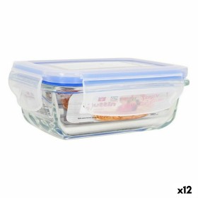 Viereckige Lunchbox mit Deckel Pyrex Cook & Freeze 2 L 19 x 19 cm Durchsichtig Silikon Glas (4 Stück) | Tienda24 - Global Online Shop Tienda24.eu