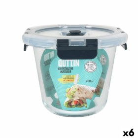 Lunchbox hermetisch Quttin Vakuumventil 700 ml 14 x 14 x 11 cm (6 Stück) von Quttin, Lagerung von Lebensmitteln - Ref: S22269...