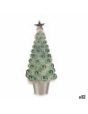 Figura Decorativa Árvore de Natal Verde Polipropileno PET 16 x 37,5 x 16 cm (12 Unidades) | Tienda24 Tienda24.eu