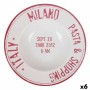 Pasta Dish Santa Clara Milano Red Porcelain Ø 28 cm (6 Units) by Santa Clara, Plates and dishes - Ref: S2227004, Price: 28,96...