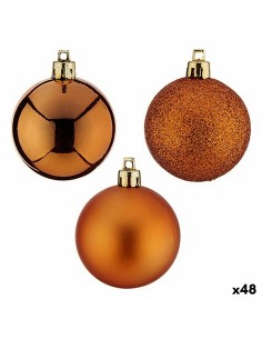 Bolas de Natal Diamante Ø 8 cm 6 Unidades Roxo Prateado Plástico | Tienda24 Tienda24.eu