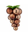 Christmas Bauble Grapes Small Brown Plastic 14 x 14 x 25 cm (18 Units) | Tienda24 Tienda24.eu